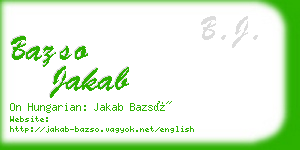 bazso jakab business card